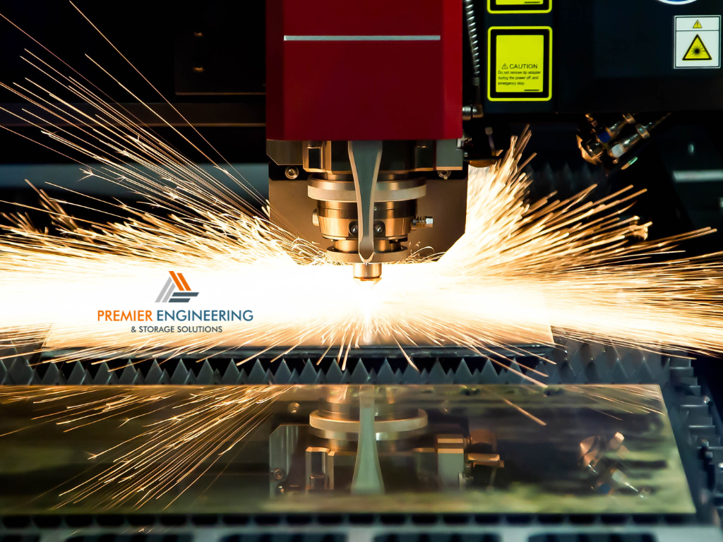 Sheet metal prepared for precision laser cutting in Sydney